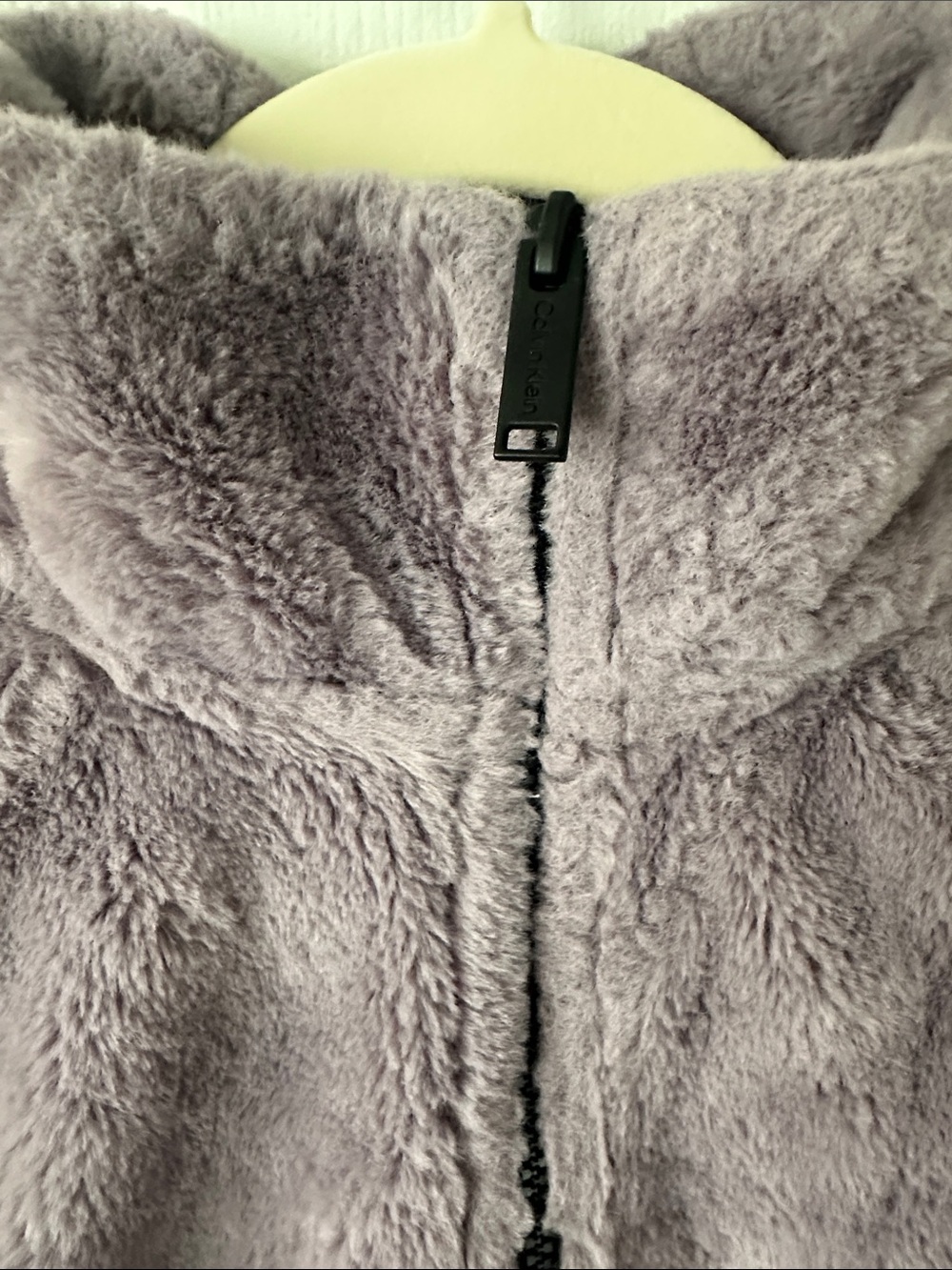 Calvin Klein Plush Lavender Quarter-Zip Pullover - Picture 3 of 5